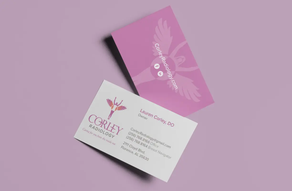 Corley Radiology business cards