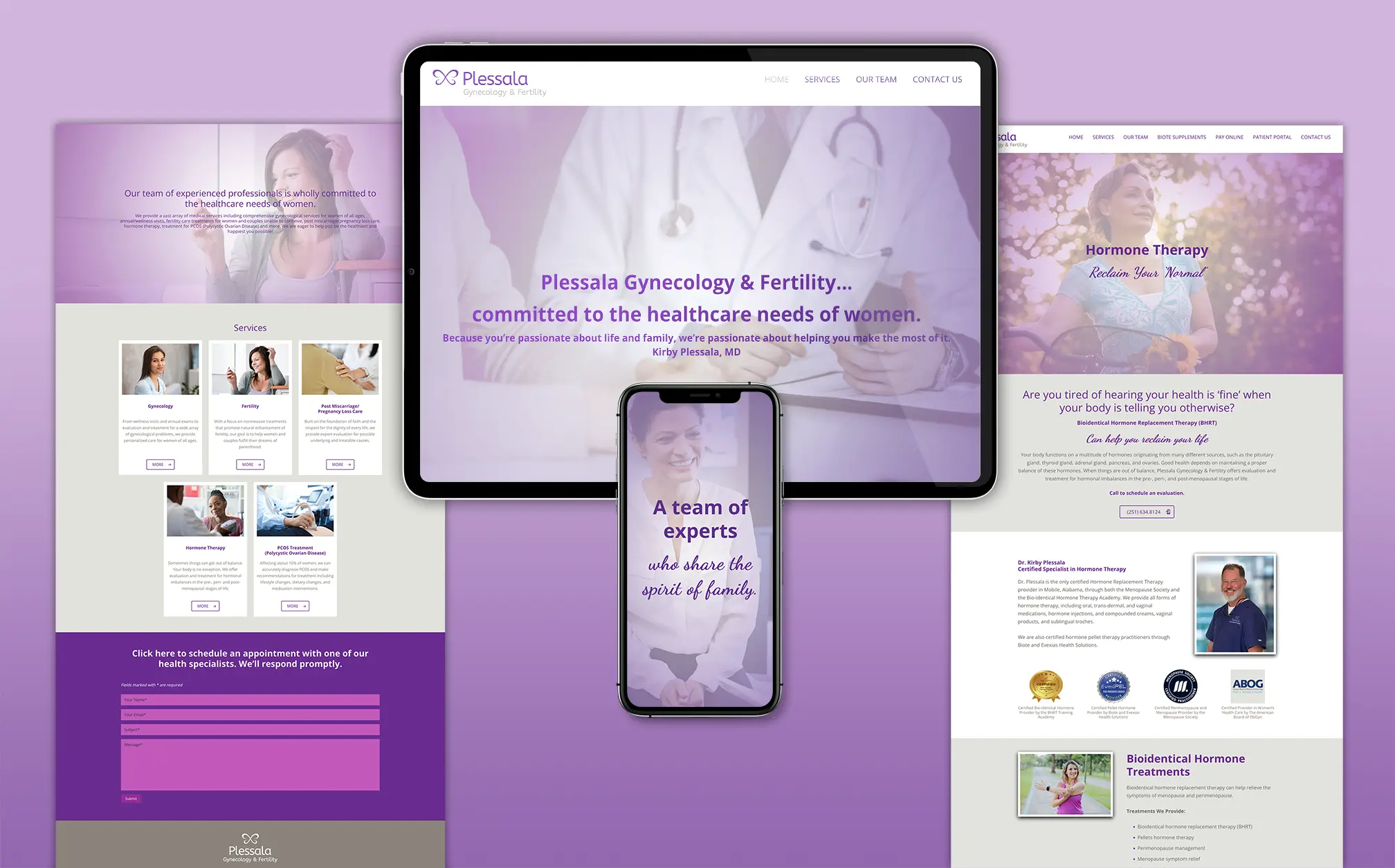 Plessala Gynecology & Fertility Website
